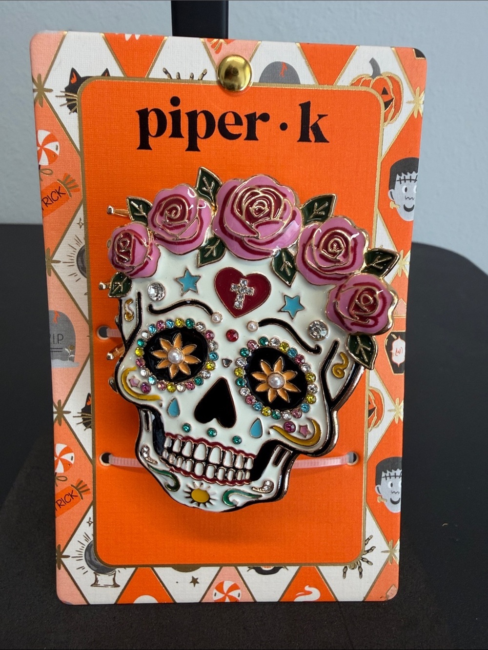 Piper K | Sugar Skull Metal Hair Clip